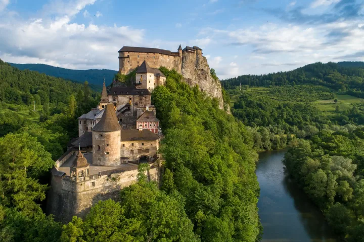 orava-castle-summer-aerial